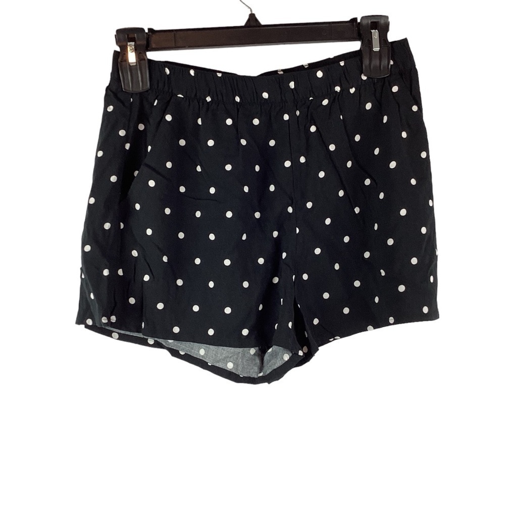 Divided by H&M Pull On Viscose Shorts Size 10 Black Polka Dot